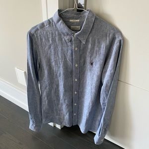 AllSaints Linen Button Down Shirt
